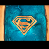 Olive Wood & Resin River Dining Table - Superman! Thumbnail