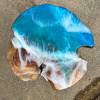 Teak & Resin Ocean Art Side Table 36 Thumbnail
