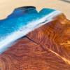 Teak & Resin Ocean Art Side Table 36 Thumbnail