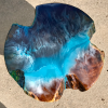 Wood & Resin Ocean Art Side Table 2 Thumbnail