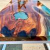 Teak Slab Resin River Coffee Table Thumbnail