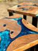 Teak & Deep Sea Side Table Set Thumbnail