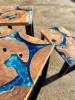 Teak & Deep Sea Side Table Set Thumbnail