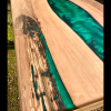 Walnut & Green River Coffee Table (SOLD) Thumbnail