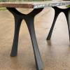 Walnut & Terminator Silver River Dining Table Thumbnail