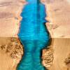 Waterfall River Desk Oak & Reef Blue Thumbnail