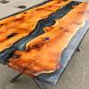 Yew Grey Resin River Dining Table Thumbnail