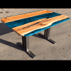Yew & Reef Blue River Booth Dining Table (SOLD) Thumbnail