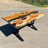 Yew & Terminator Silver Resin River Dining Table Thumbnail