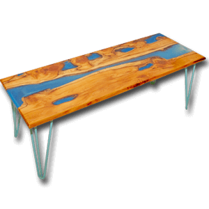 Yew Wood River Coffee Table