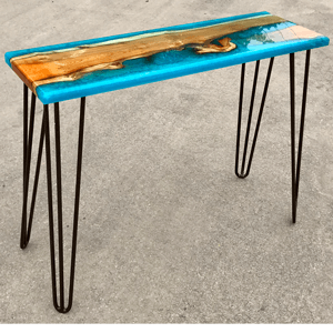 Yew Wood River Console Table SOLD
