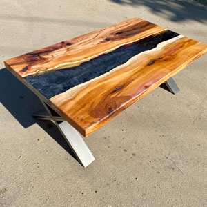 Yew & Terminator Silver River Coffee Table